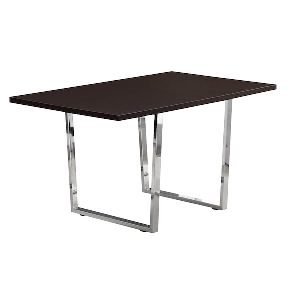 Monarch Specialties Dining Table, 59 W, 30.25 H, Manufactured Wood, Espresso I 1122 - main